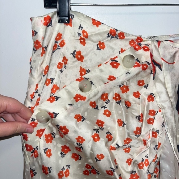 Self-Portrait Floral Asymmetrical Midi Skirt - Picture 3 of 9